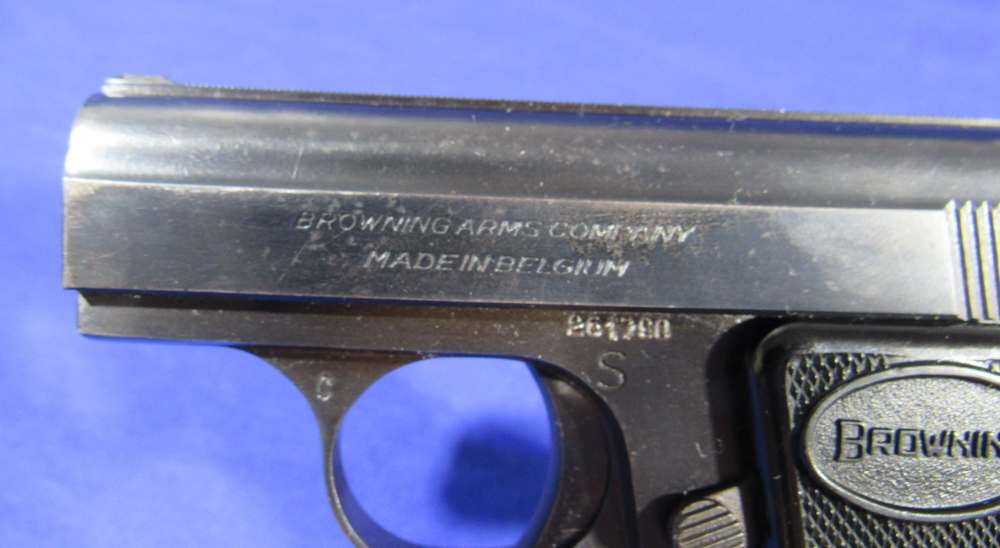 Vintage Browning BABY BROWNING .25 ACP Semi-Auto Pistol – Made in Belgium-img-3