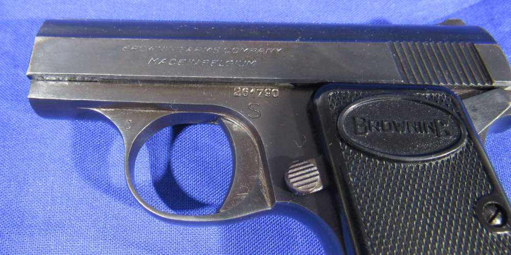Vintage Browning BABY BROWNING .25 ACP Semi-Auto Pistol – Made in Belgium-img-2