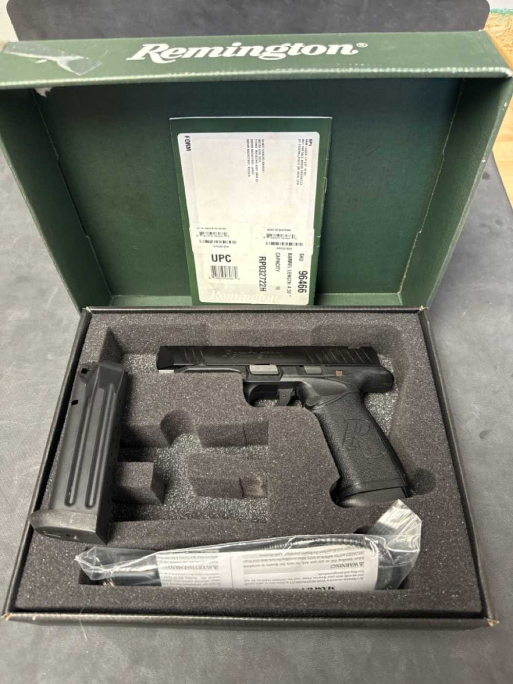 Remington RP9 9mm+P Pistol - 4.5" - 18+1 - NR - PENNY - .01-img-0