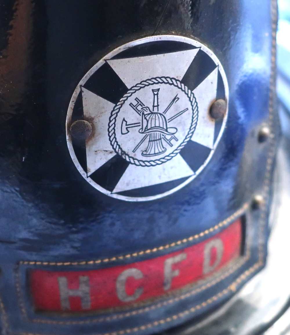 Cairns & Brother Inc Original Fireman's Helmet HCFD Clifton, NJ Vintage-img-2