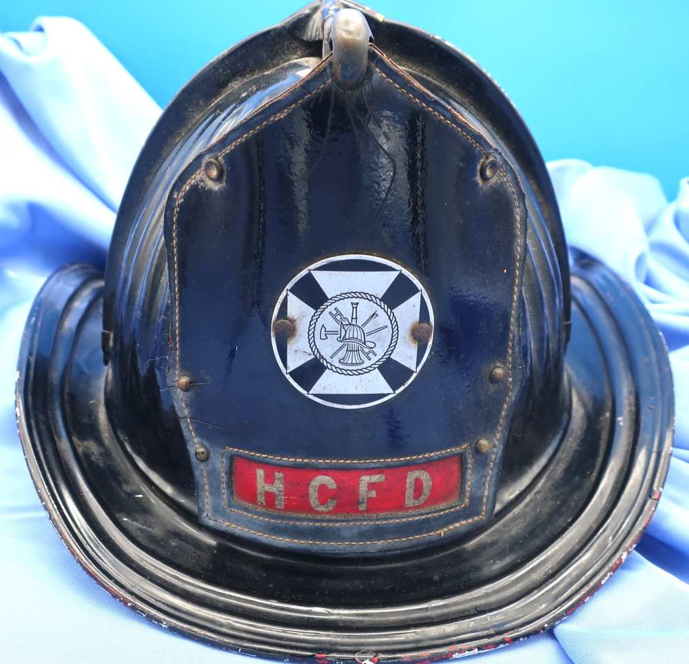 Cairns & Brother Inc Original Fireman's Helmet HCFD Clifton, NJ Vintage-img-0