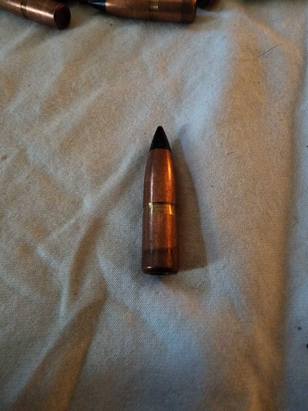USGI M2 AP 30-06 .308 black tip tungsten core projectile bullet only-img-0