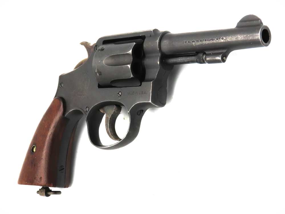 WW2 US Navy Smith & Wesson Victory Revolver-USN Holster Rig 38 Spl S&W 1942-img-10