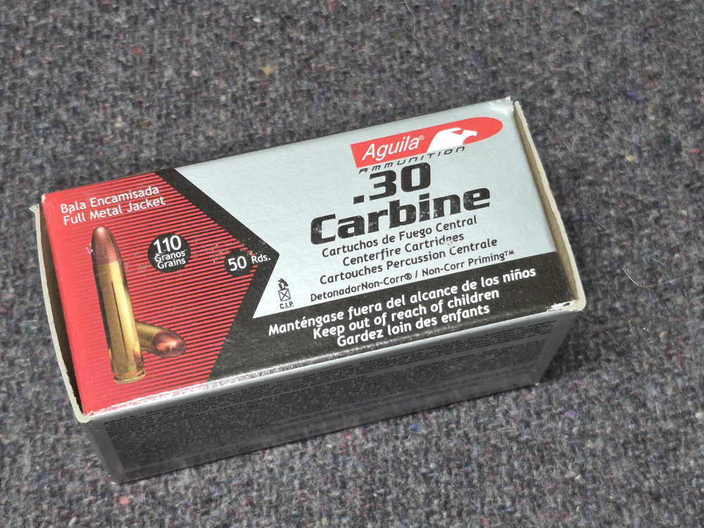 AGUILA .30 Carbine 110Gr FMJ 500 Rounds New-img-0