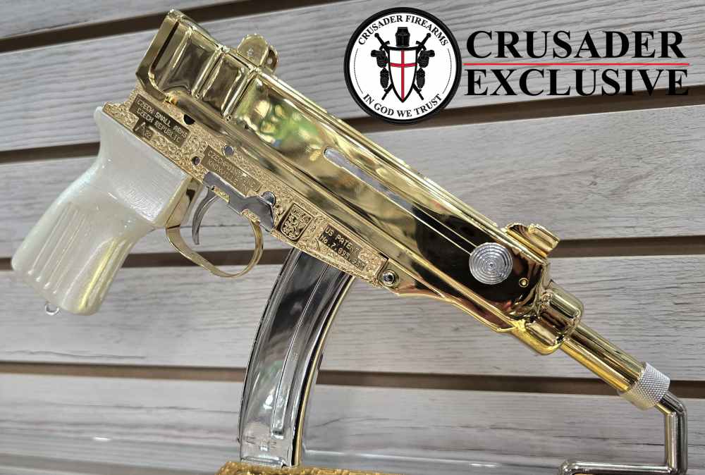 Czech Small Arms, VZ61, 24K Gold Plated & Engraved-img-1