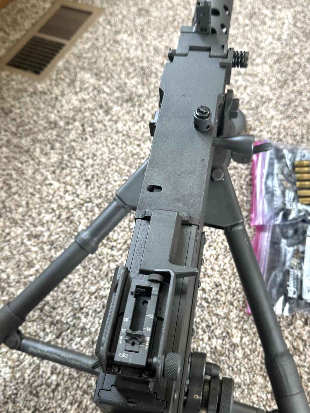 1943 Browning M1919A4 Saginaw semi-auto 7.62x51 w/ 1943 M2 tripod-img-12