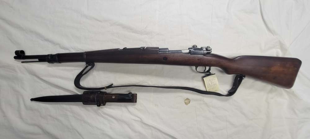 Yugoslavian M24/47 8mm Mauser Bolt Action Rifle with bayonet and sling.-img-0