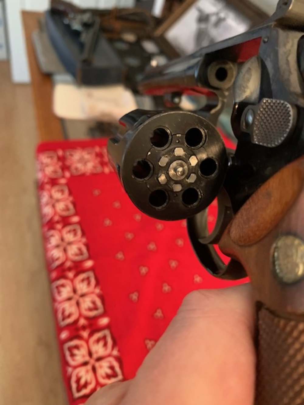 S&W 48-3, 22 WMR, 6", Box, Manual, Speed Loaders, Exc. Condition-img-17