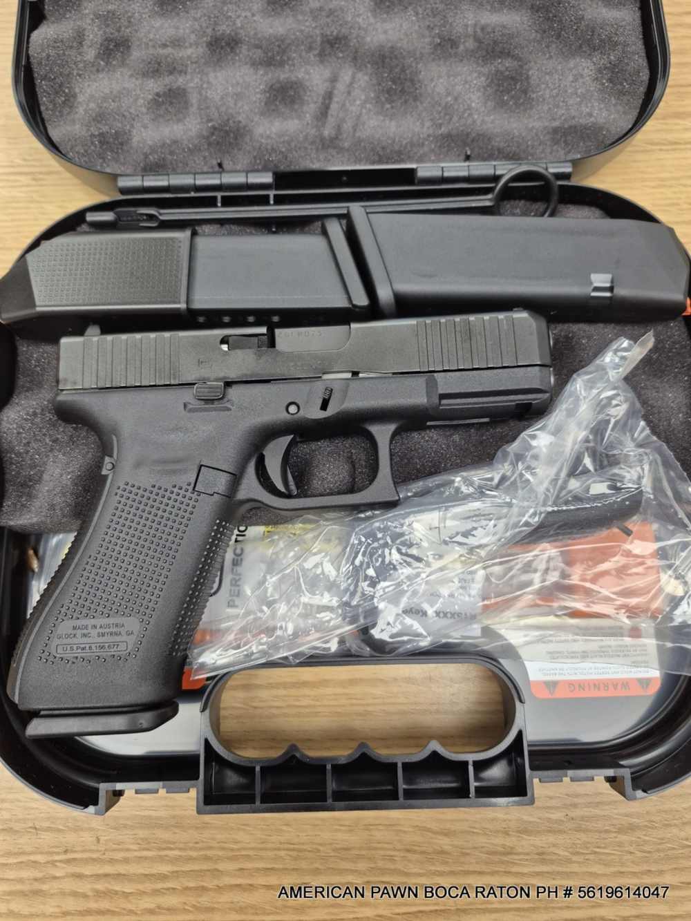 GLOCK 45V 9MM PISTOL PRE OWNED BUT NEWER WAS FIRED FULL SET-img-0