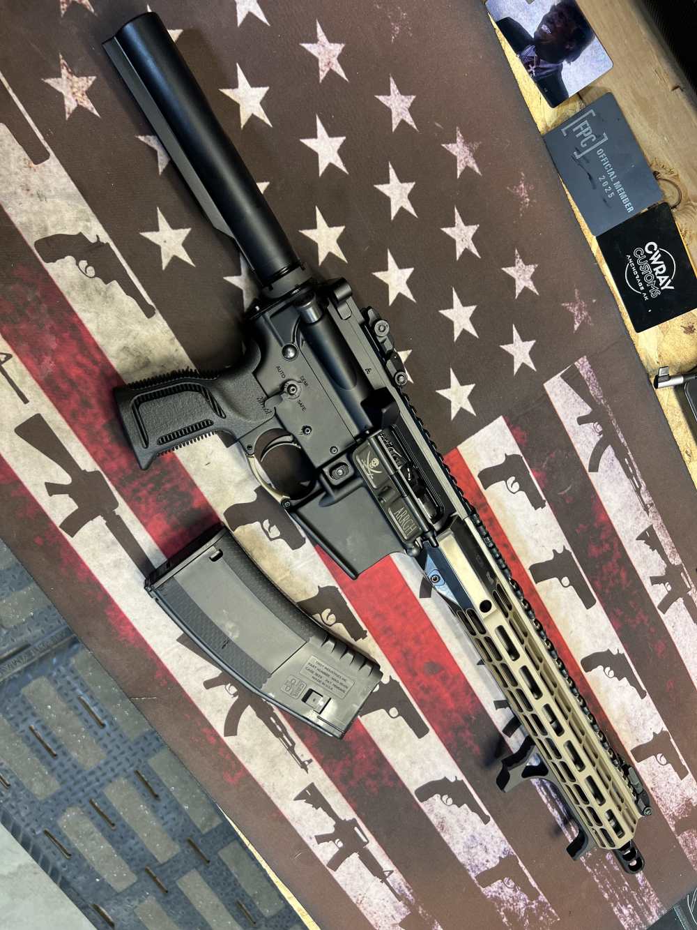 12.5in (223 Wylde) BKF & AERO M4A1 AR Pistol “The Pirate” -CWRAY-img-109
