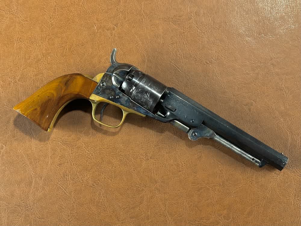 Vintage Uberti 1862 Colt Pocket Navy Percussion Civil War Revolver .36 Cal -img-9