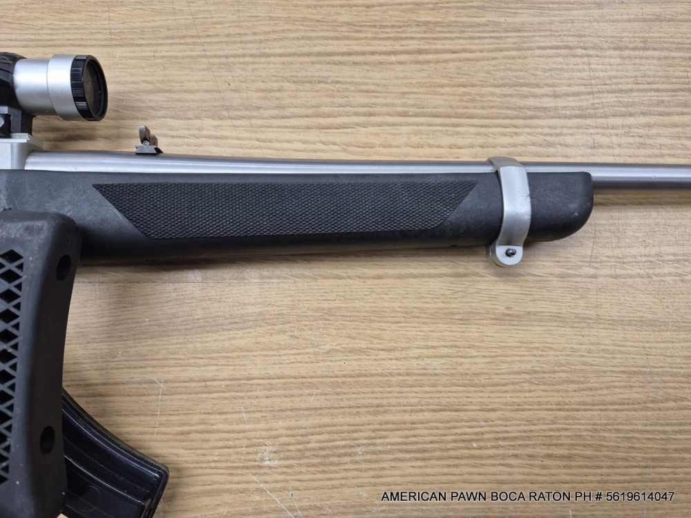 RUGER 10/22 CARBINE STAINLESS, FOLDING STOCK LASERAIM RED DOT SCOPE, FLASH-img-23