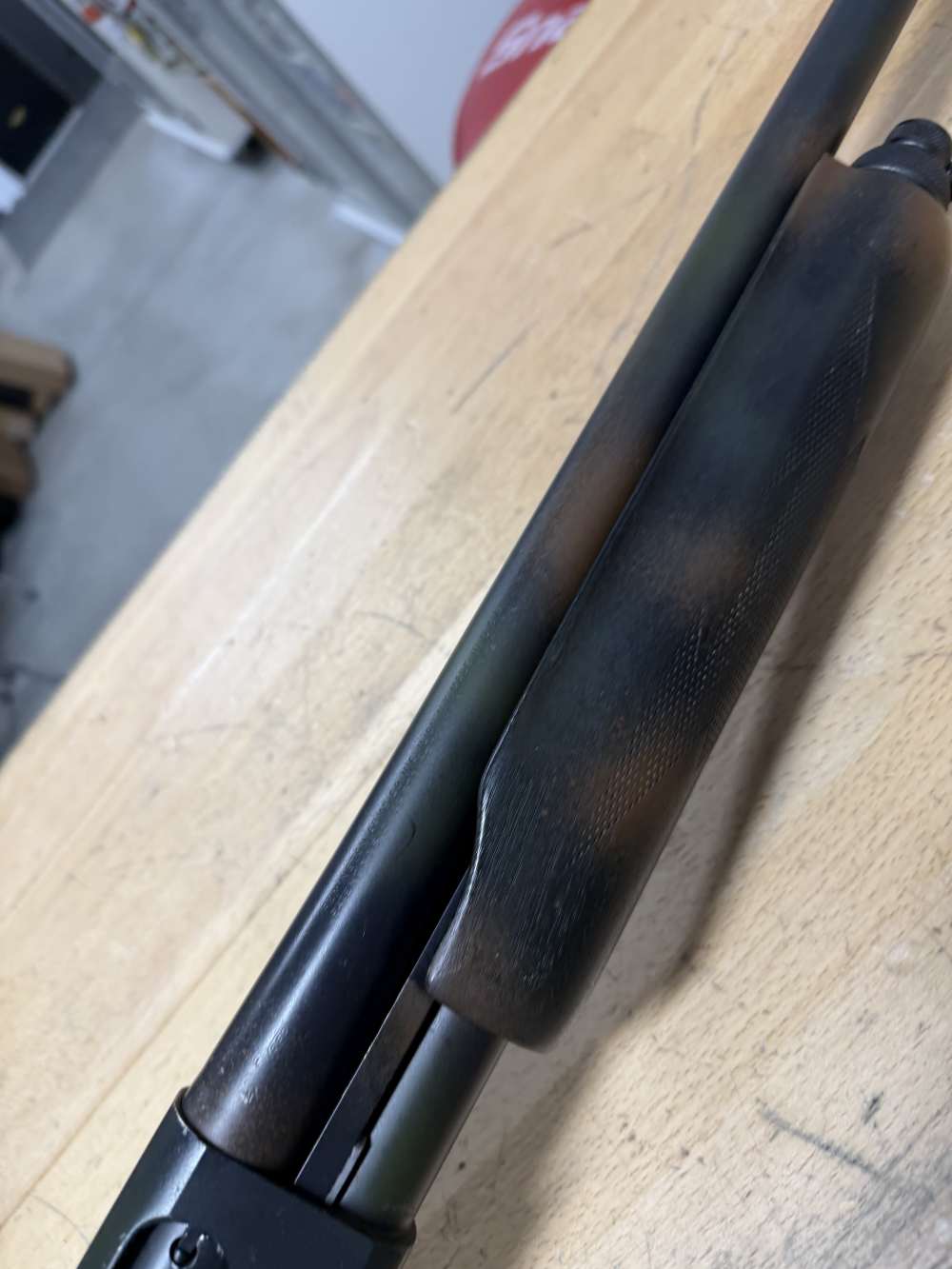 Used Remington 870 Wingmaster custom camo 12 gauge shotgun-img-12