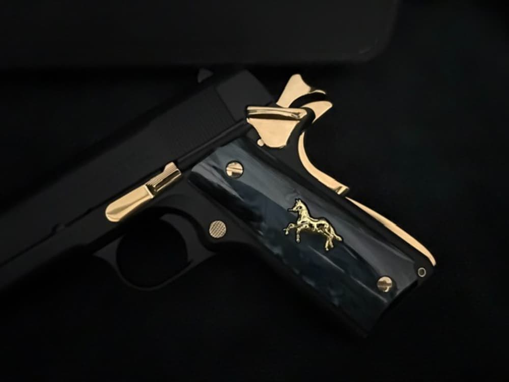 Century Arms Centurion 11 1911 45ACP Gold plated .01 Start Penny Auction NR-img-2