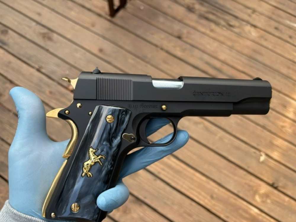 Century Arms Centurion 11 1911 45ACP Gold plated .01 Start Penny Auction NR-img-17