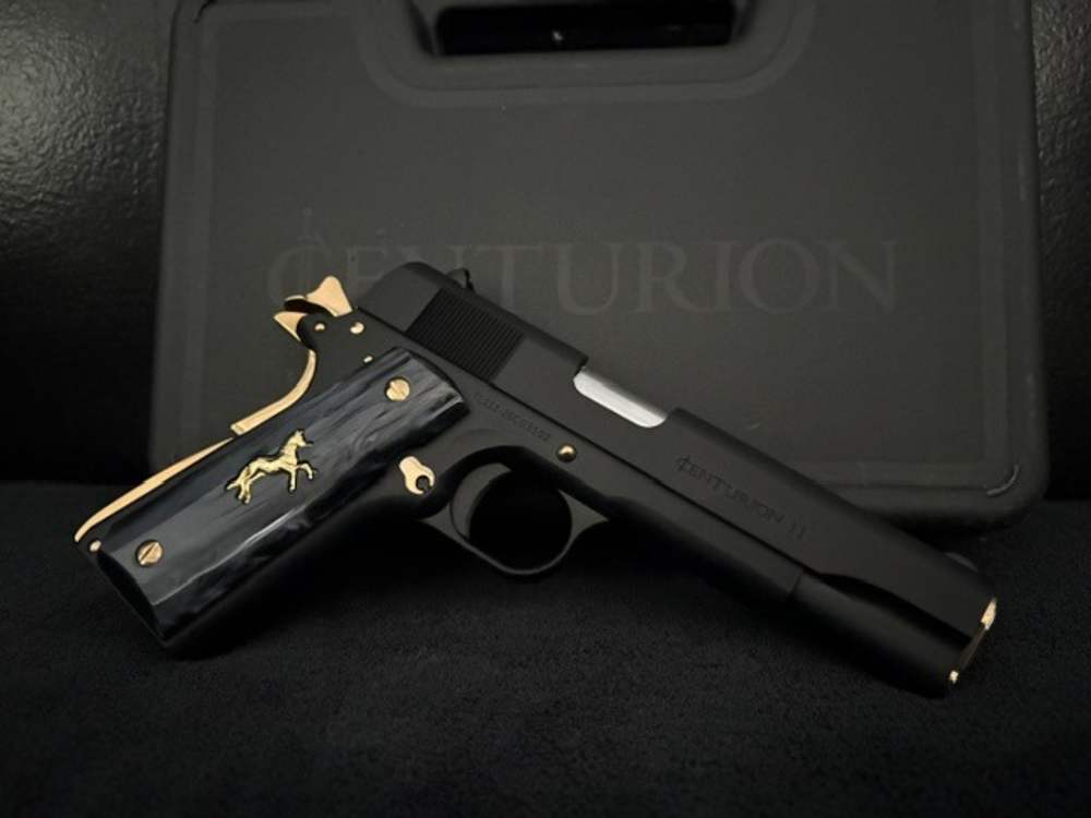 Century Arms Centurion 11 1911 45ACP Gold plated .01 Start Penny Auction NR-img-1