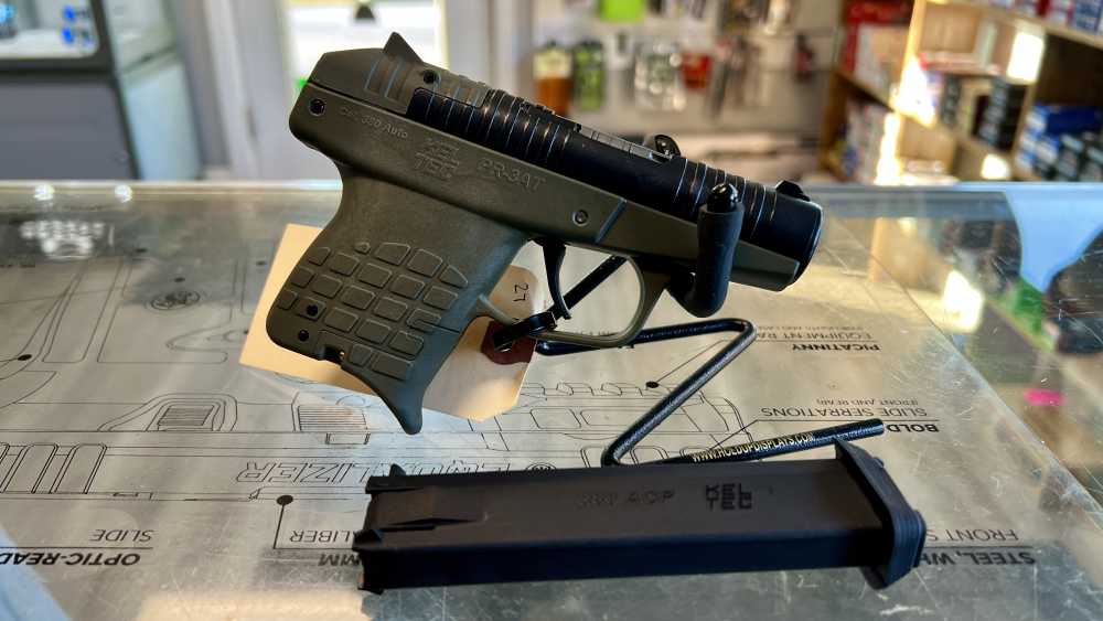 Kel-Tec PR-3AT 380 ACP 2.85 inch Green 10+1 Stripper Clip Fed New-img-1