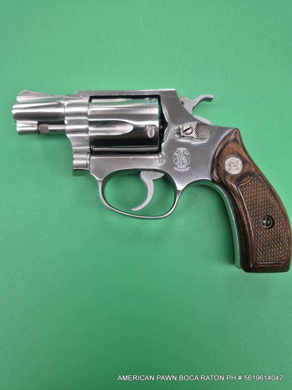 1968 SMITH & WESSON  M 60  STAINLESS , 2" BRL, REALLY NICE ONE 38SPL.-img-1