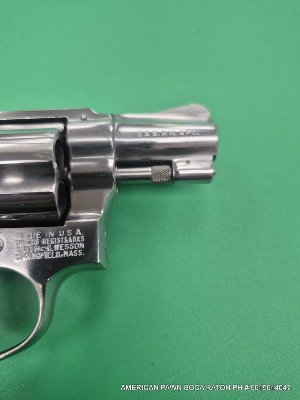 1968 SMITH & WESSON  M 60  STAINLESS , 2" BRL, REALLY NICE ONE 38SPL.-img-5