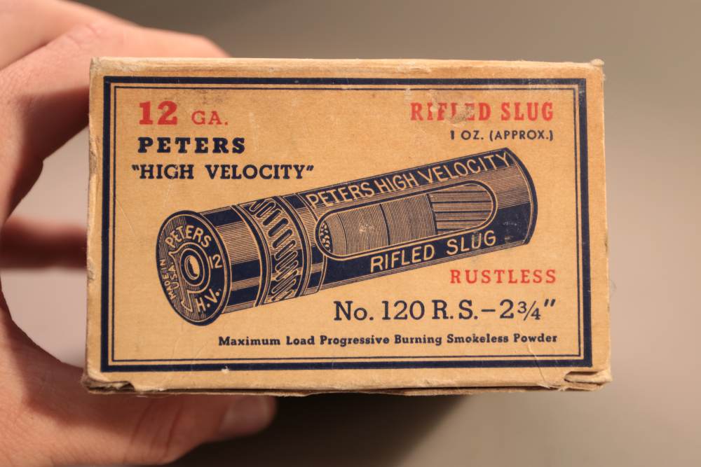 Peters 12 GA Vintage Shot Shells (High Velocity, Victor, Rifled Slug)-img-9
