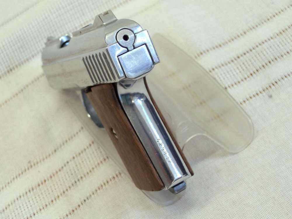 Raven Arms P-25, Chrome Finish, Wood Grips, Good Condition-img-4