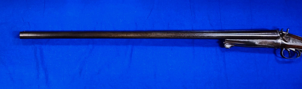 ANTIQUE GEO, FISHER (HENRI PIEPER) MODEL 1889 12GA SxS DAMASCUS HAMMER GUN-img-5