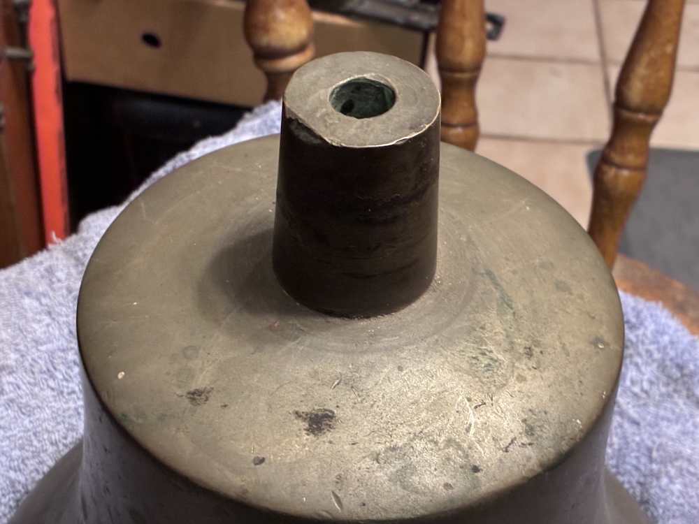 Vintage U.S. Navy U.S.N. Ship's Bell 11 3/8" and 28 Pounds-img-6