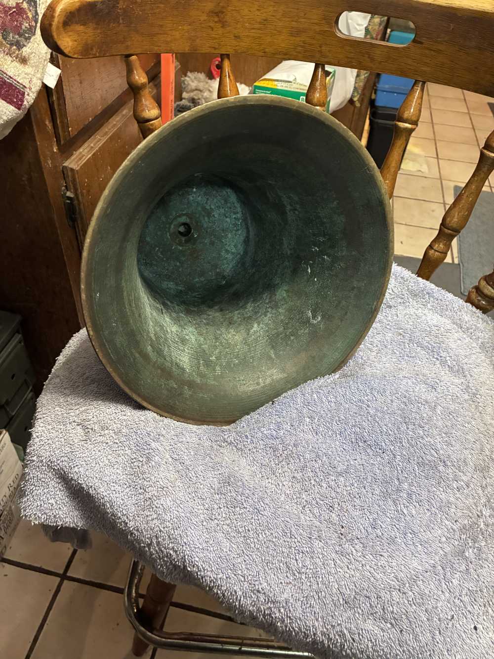 Vintage U.S. Navy U.S.N. Ship's Bell 11 3/8" and 28 Pounds-img-5