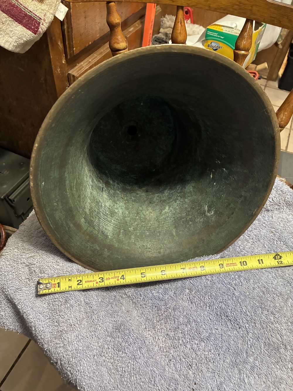 Vintage U.S. Navy U.S.N. Ship's Bell 11 3/8" and 28 Pounds-img-4