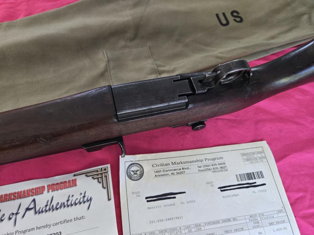 1955 Harrington and Richardson M1 Garand W/ Paperwork & Case H&R-img-15