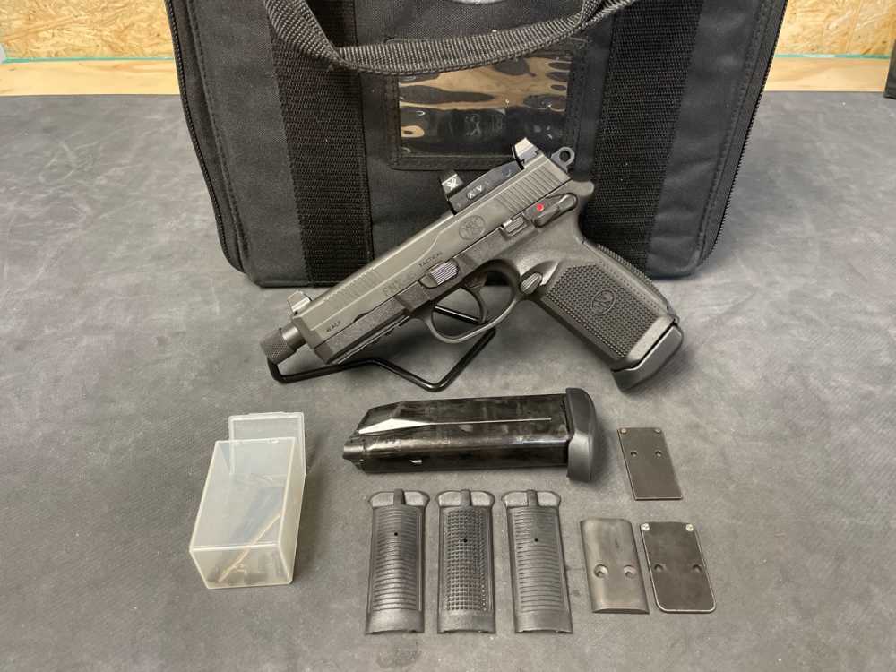 FN Herstal Firearms FNH FNX-45 Tactical .45 ACP Pistol w/ Bag - NR, Penny-img-0