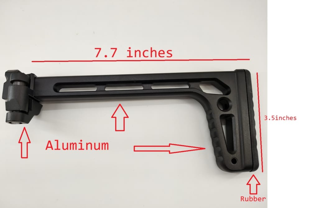 Minimalist Skeleton Stock with 1913 Picatinny Folding Mount for MCX MPX-img-2