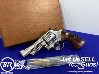 Smith Wesson 57 No-Dash .41 Mag 4" *DESIRABLE NICKEL AND FULL TARGET* 3T's