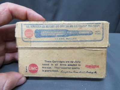 VINTAGE BOX REMINGTON UMC 6MM LEE NAVY AMMO-FULL 20 ROUNDS