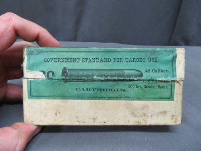 VINTAGE BOX WINCHESTER .45-70 GOVERNMENT AMMO