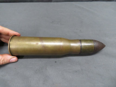 WWII JAPANESE TYPE 94 37MM ANTI-TANK GUN ARTILLERY ROUND-DATED 1940-KANJI