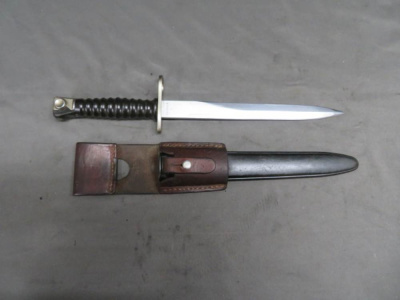 SWISS STGW 57 BAYONET W/ SCABBARD & FROG