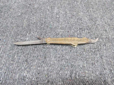 IMPERIAL GERMAN VINTAGE POCKET KNIFE "HOPE AND MALT, MAY GOD PRESERVE THEM"