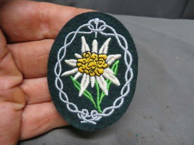 WWII GERMAN ARMY GEBIRGSJAGER MOUNTAIN TROOPS SLEEVE PATCH