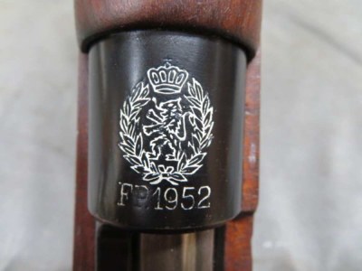BELGIAN CONGO FN MODEL 1924 MAUSER .22 TRAINING RIFLE-MATCHING-NICE CREST