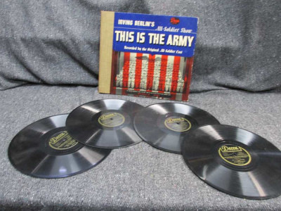 4-WWII 1942 DATED RECORDS-IRVING BERLIN'S ALL-SOLDIER SHOW THIS IS THE ARMY