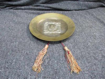 KOREAN WAR ERA TRENCH ART BRASS PLATE FOR 9th INFANTRY "MANCHU" REGIMENT