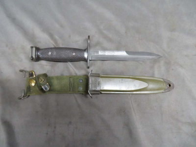 VIETNAM WAR US M7 BAYONET FOR M16 RIFLE-BAUER ORDNANCE CORP “BOC”-NICE