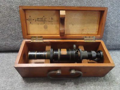 WWI/WWII US NAVY BORESIGHT TELESCOPE MARK VIII MODEL 6 & ORIGINAL BOX