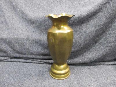 WWII 1943 DATED 105mm SHELL CASING TRENCH ART 12 1/2" FLOWER VASE