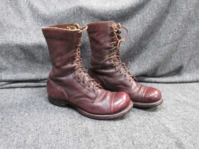 WWII 1942 DATED U.S. ARMY "COCORAN" PARATROOPER JUMP BOOTS, SIZE 8D