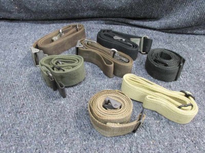 7-VIETNAM WAR ERA USGI RIFLE/CARBINE SLINGS FOR VARIOUS GUNS