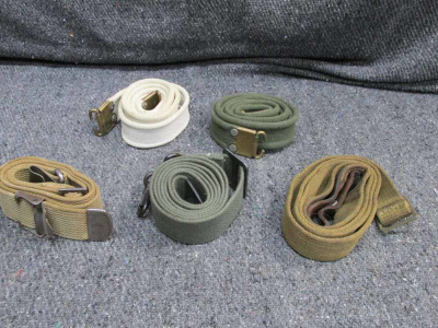 5-EUROPEAN RIFLE CANVAS SLINGS FOR ENFIELD AND OTHERS