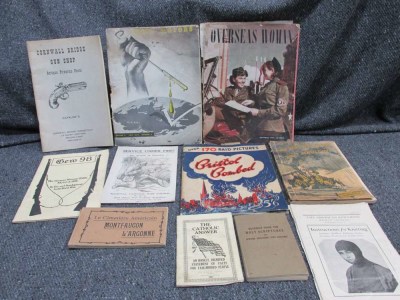 11 PIECES WWII-1960's U.S. MILITARY MAGAZINES, BOOKLETS, COMIC, RELIGIOUS