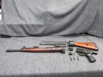CETME WALNUT STOCK RIFLE PARTS KIT IN 7.62mm WITH LIVE 18" BARREL